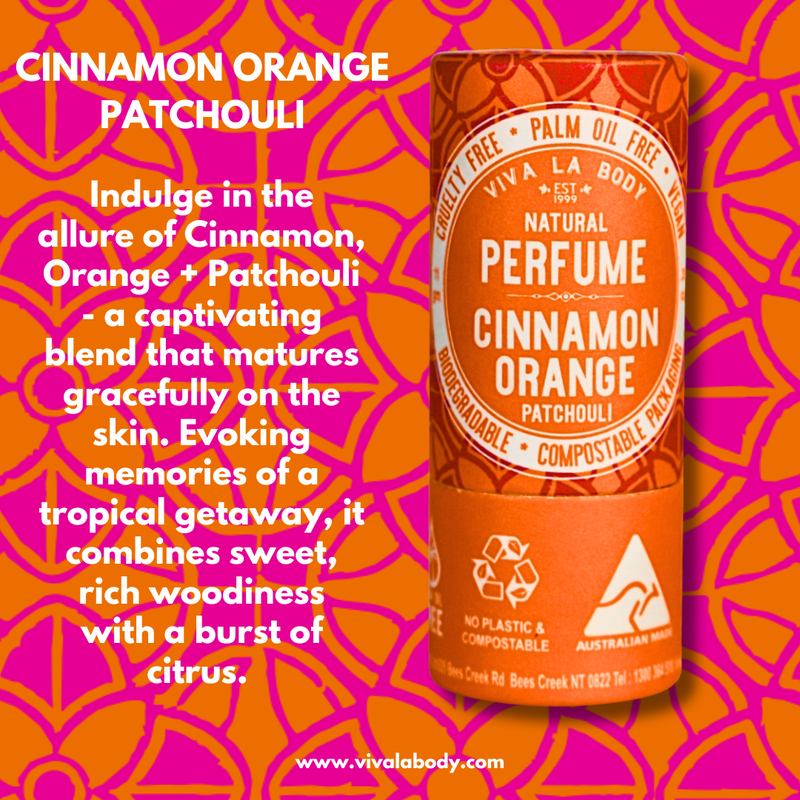 Scent Card Natural Perfume Cinnamon Orange Patchouli