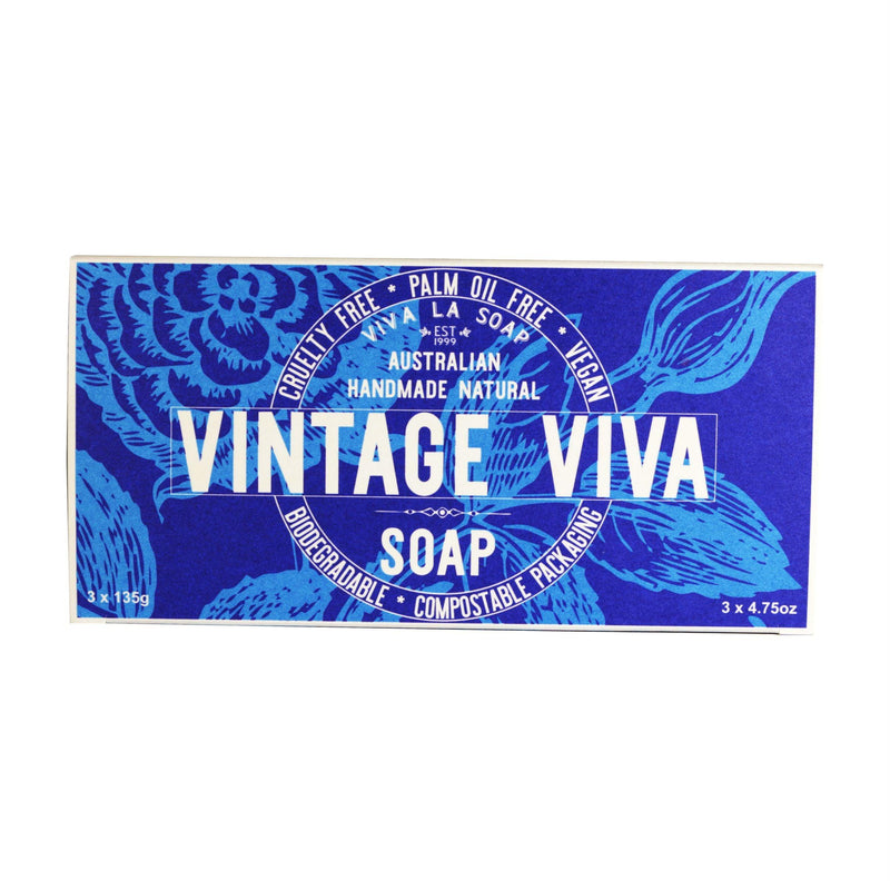 Vintage Viva Natural Soap Gift Box Standard Bars - Viva La Body