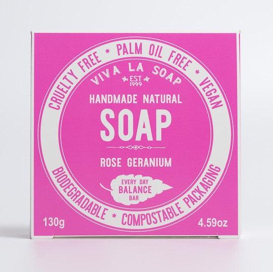 SOAP Rose Geranium BALANCE BAR - Viva La Body