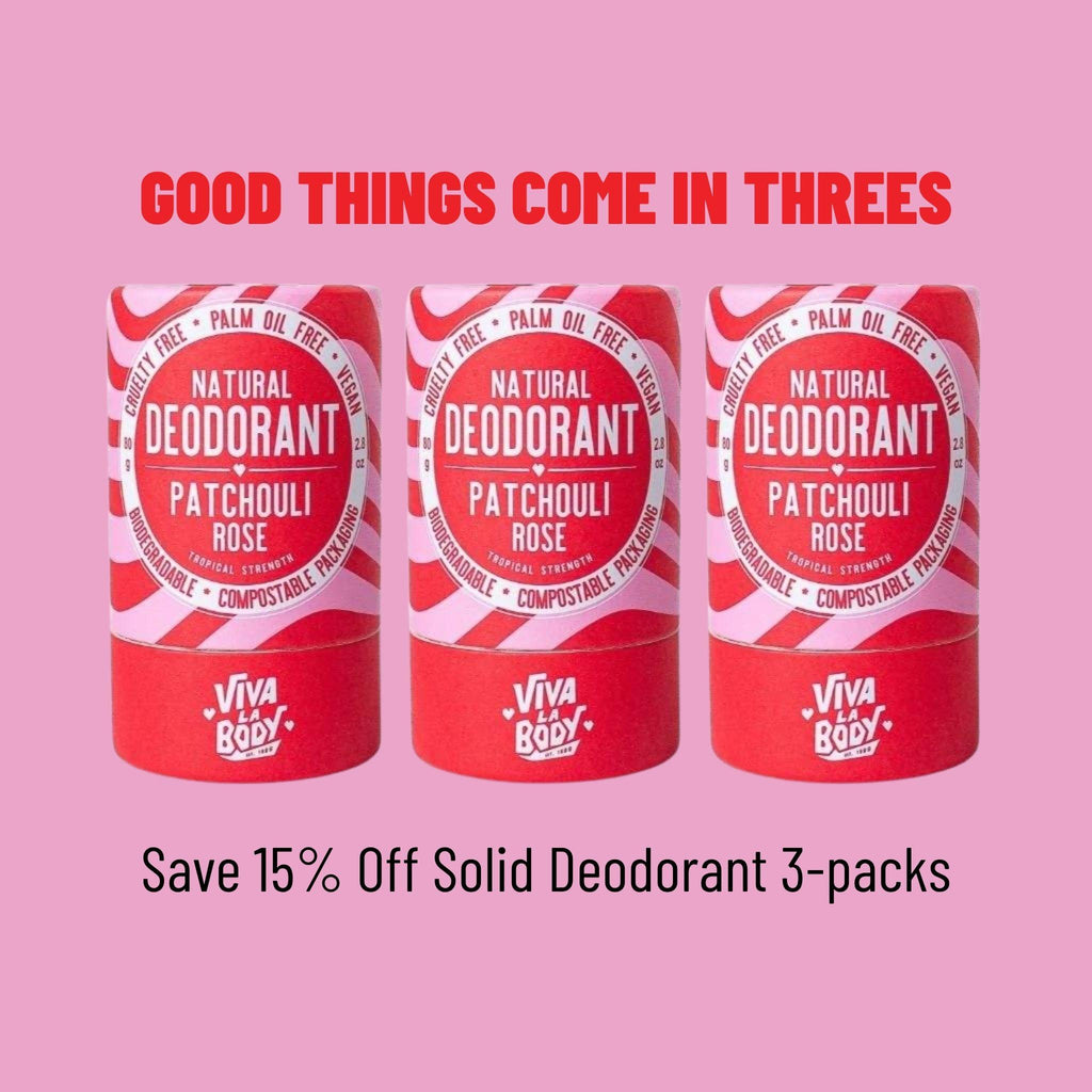 Magnesium-Enriched Natural Deodorant - Patchouli Rose (80gm)