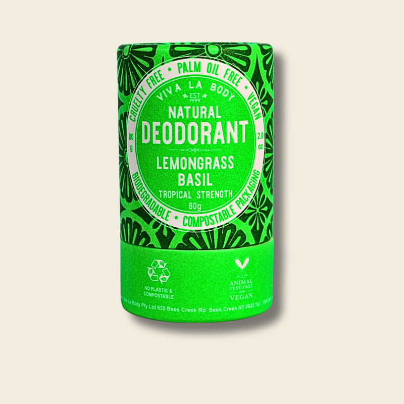 Natural Deodorant Lemongrass & Basil 80gm