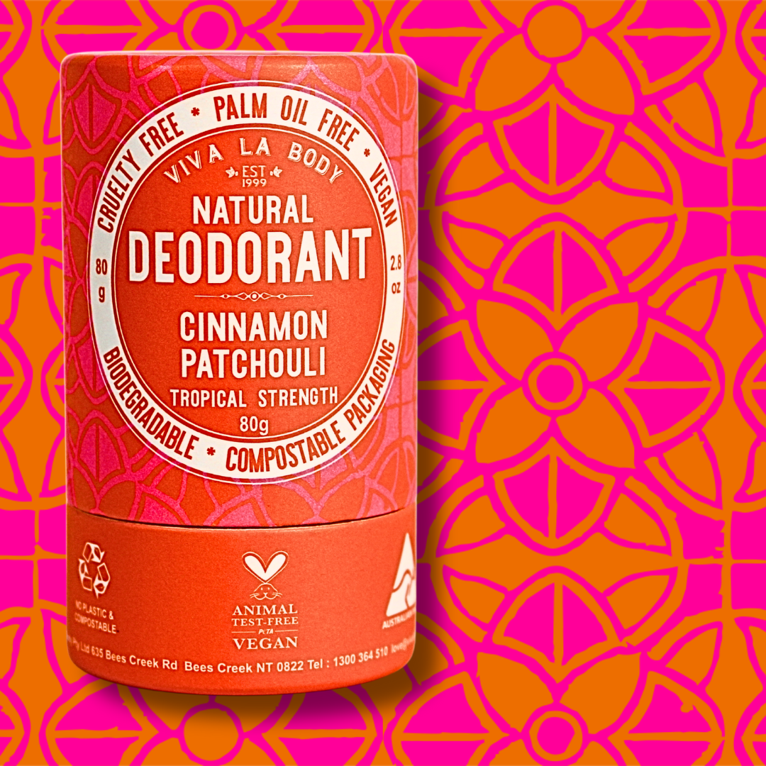 SALE: Natural Deodorant Cinnamon & Patchouli 80gm