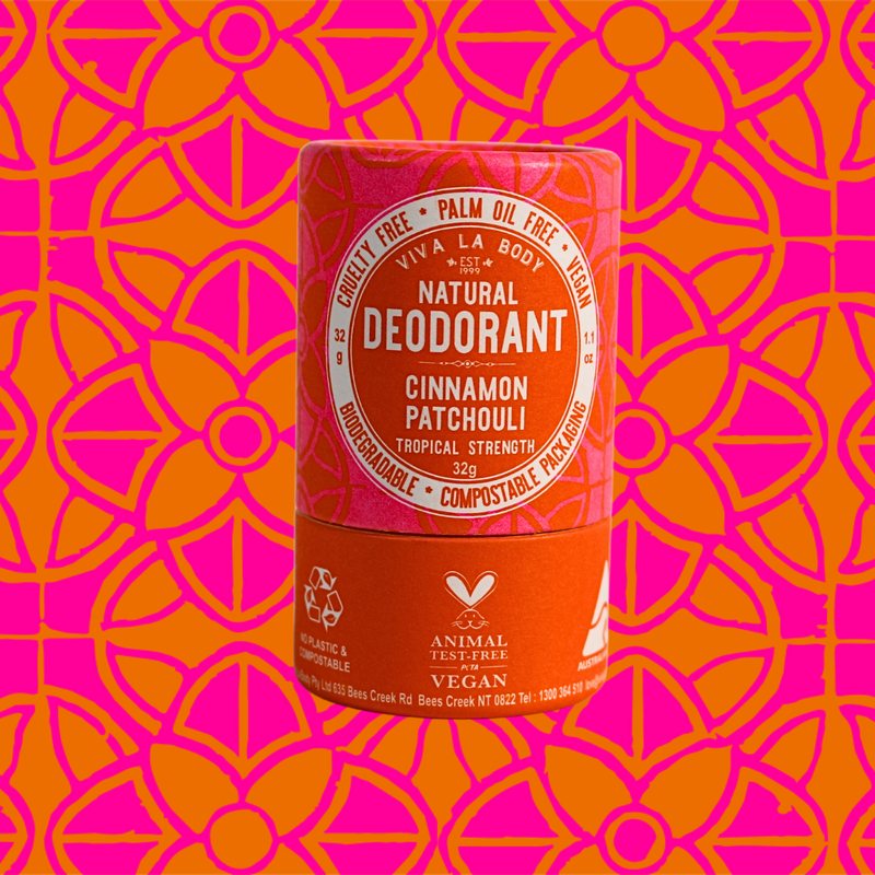Petite Natural Deodorant Cinnamon & Patchouli 32gm