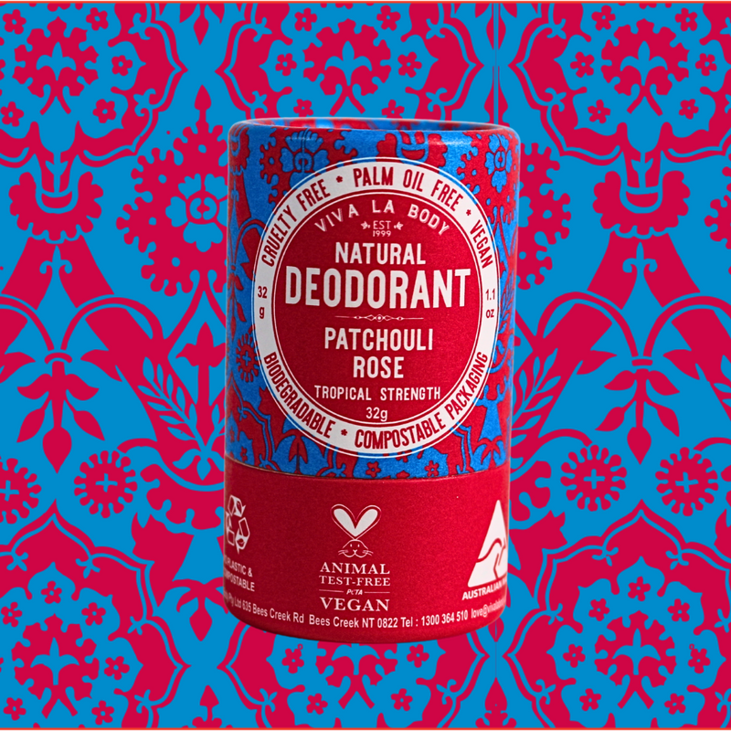 Petite Natural Deodorant Patchouli Rose 32gm