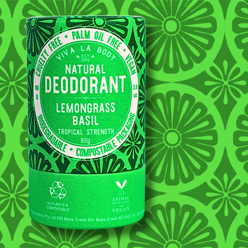 Natural Deodorant Lemongrass & Basil 80gm