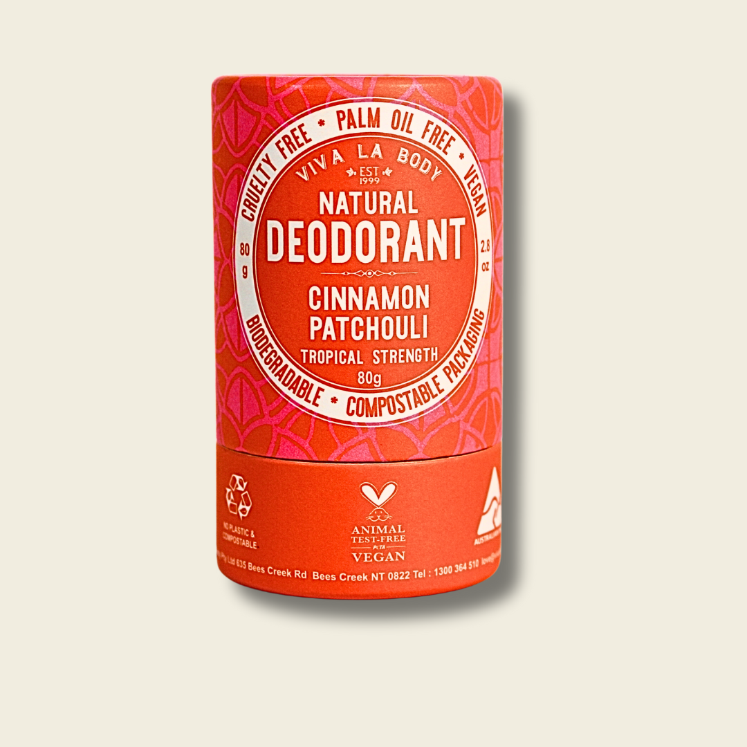 SALE: Natural Deodorant Cinnamon & Patchouli 80gm
