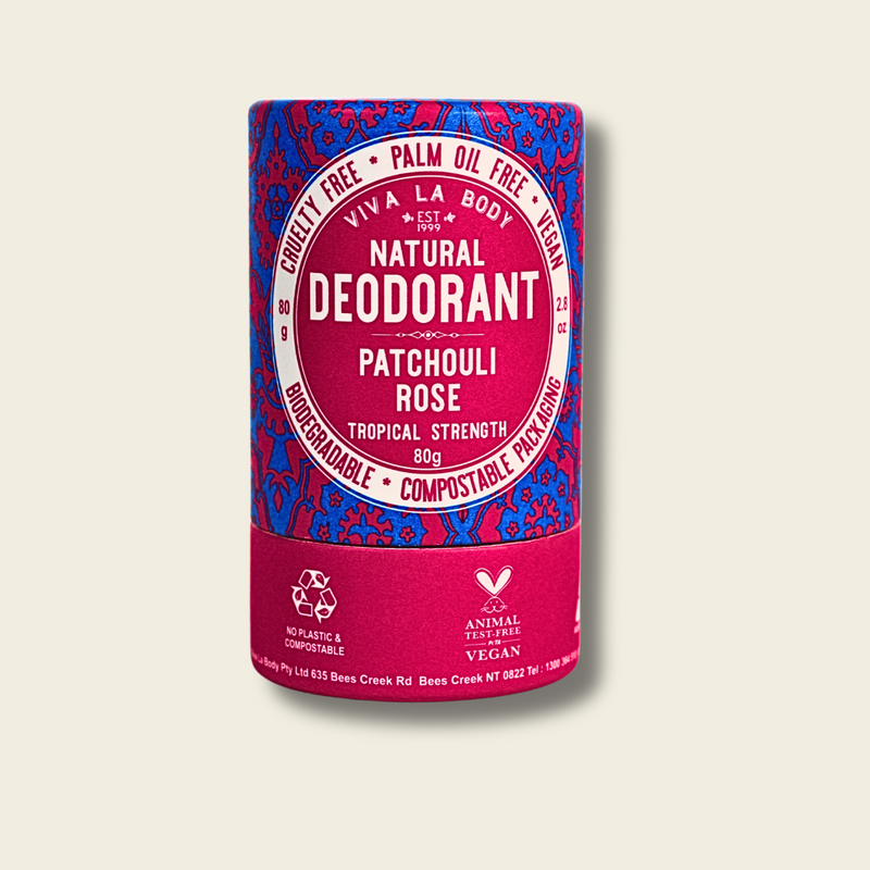 Natural Deodorant Patchouli Rose 80gm