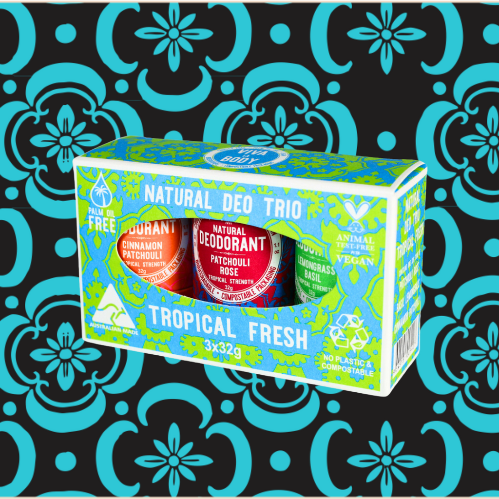 SALE: Natural Deo Trio Pack Tropical Fresh
