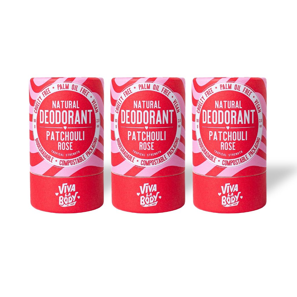 Magnesium-Enriched Natural Deodorant - Patchouli Rose (80gm)
