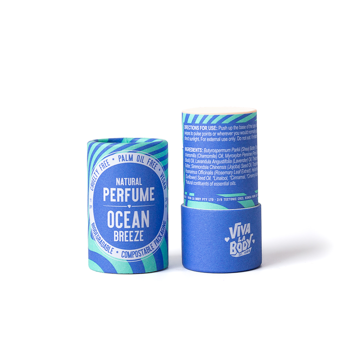 Viva La Body Ocean Breeze Perfume Natural, Vegan Plastic-Free