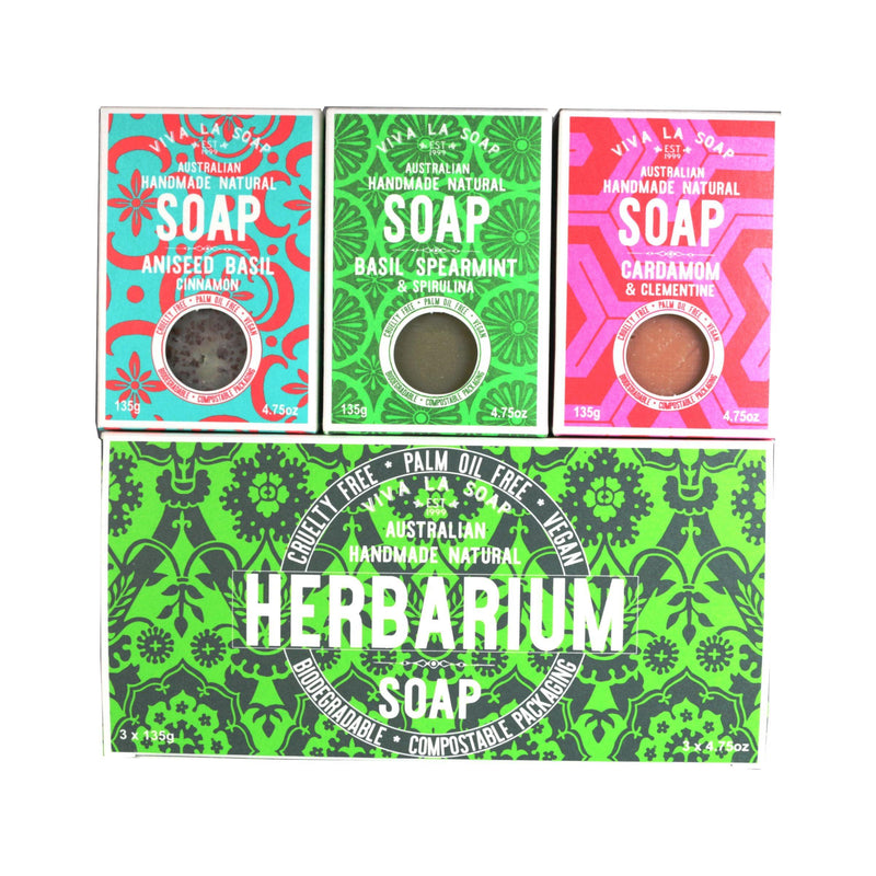 Hebarium Natural Soap Gift Box Standard Bars - Viva La Body