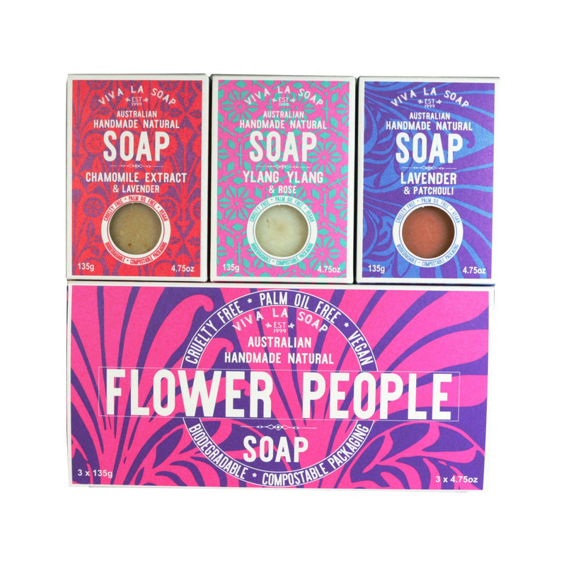 Flower People Natural Soap Gift Box Standard Size - Viva La Body