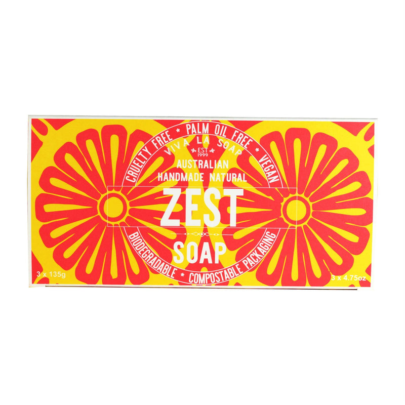 Zest Natural Soap Gift Box Standard Bars - Viva La Body