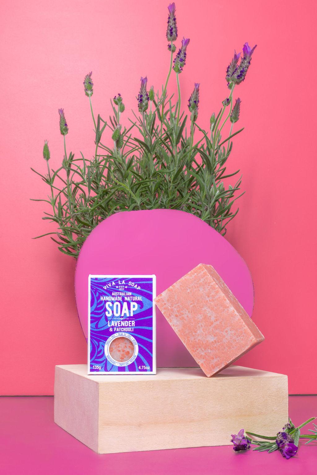 Lavender Patchouli Natural Soap 135gm - Viva La Body
